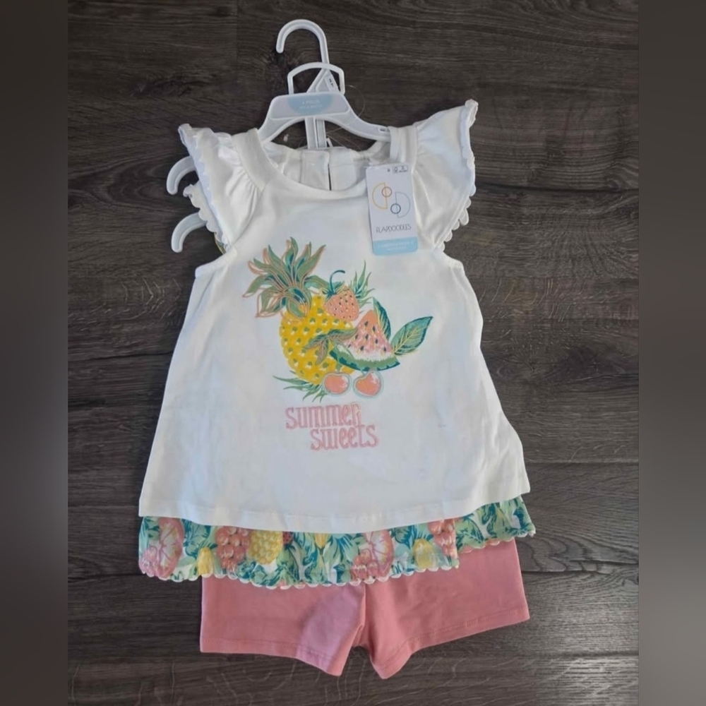 Flapdoodles Girls 4pc Outfit Size 2t NWT